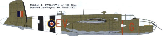 A Mitchell Bomber from Dunsfold 1944